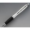 Werbeartikel Kugelschreiber Metall mit weicher Gummizone für Fingerführung